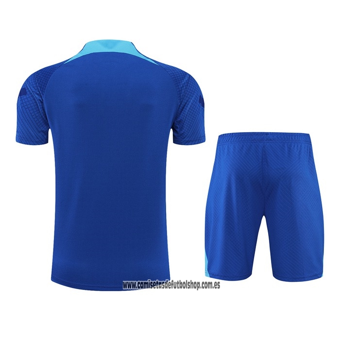 Chandal del Chelsea 22-23 Manga Corta Azul - Pantalon Corto